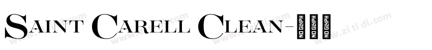 Saint Carell Clean字体转换